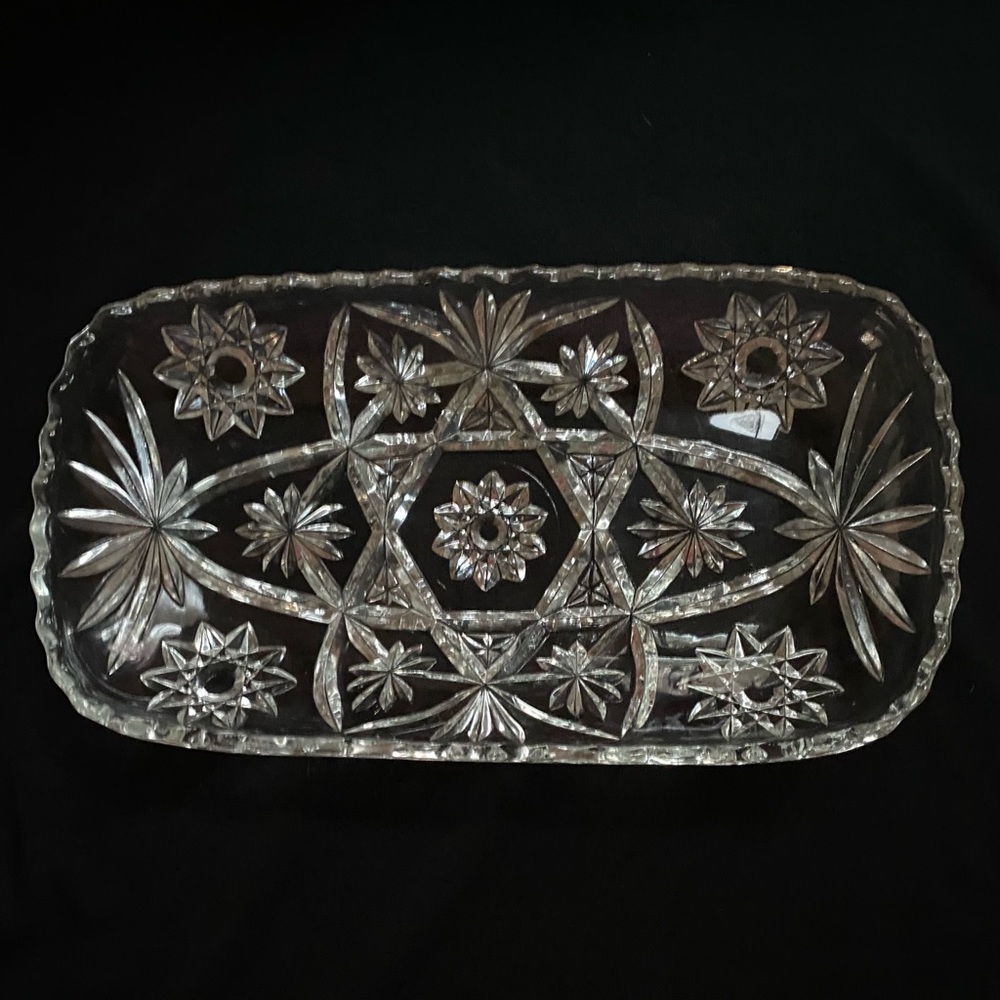 3/$39 - Beautiful VTG Star of David Serving Dish